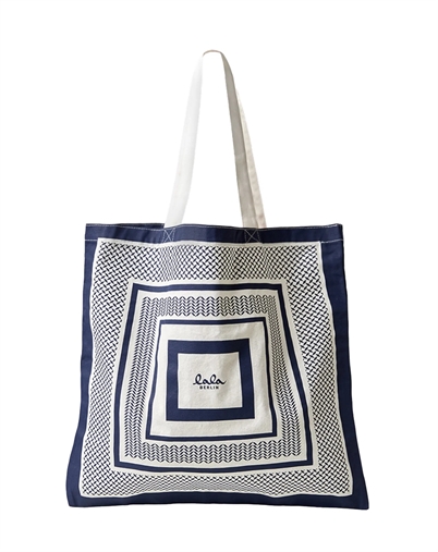Maja Canvas Tote Net - Navy - Lala Berlin